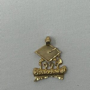 Gold Tone Graduation Pendant 1999